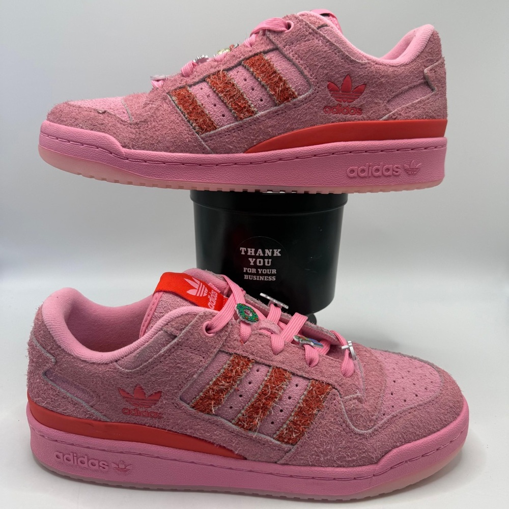 Adidas Forum Low The Grinch Pink Fuzzy Dr Seuss Women’s Size 8.5US Rare